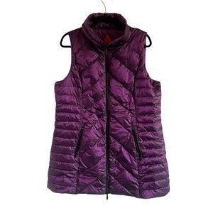Anorak Purple CHEVRON QUILTED VEST, size XL